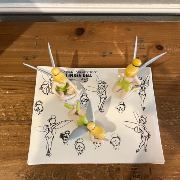 Tinkerbell Model Sheet Figural Scene Rare - Picture 2 of 2